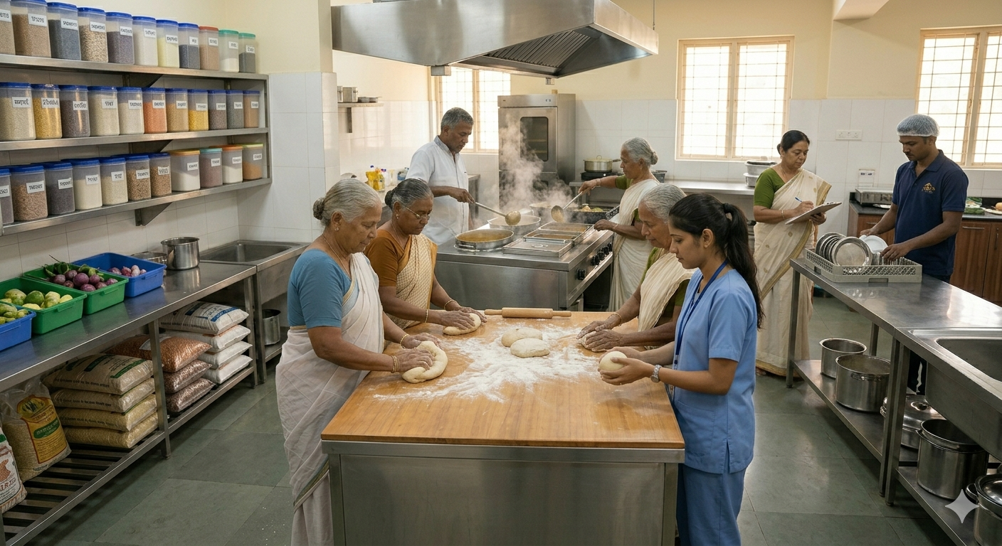 Clean kitchen counter